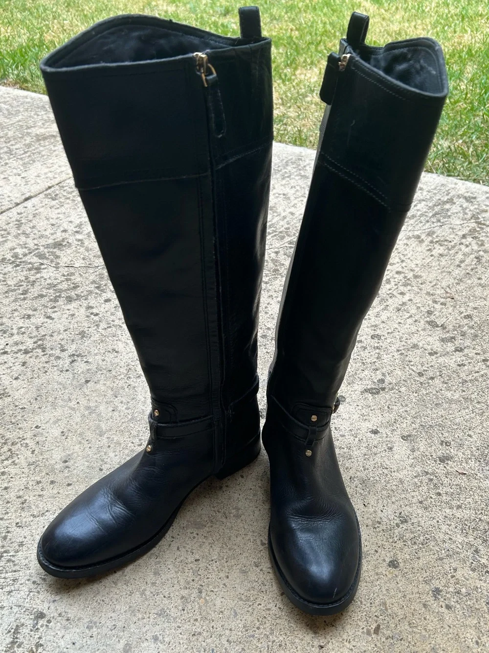 Tory Burch Black Over-the-Knee Riding Boots